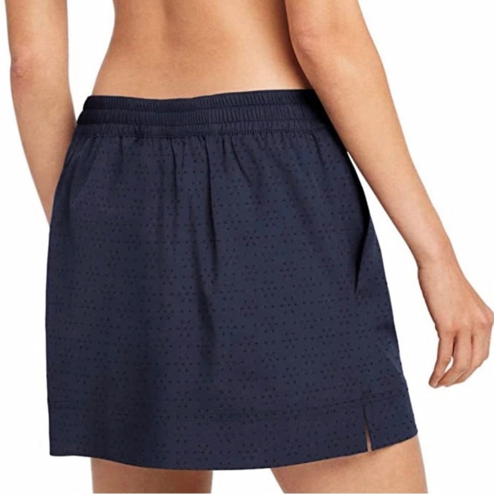 Speedo Women's Navy Blue Floral Cutout Swim Skort Size L - Picture 2 of 11